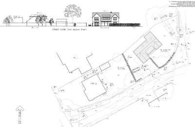 Architect's drawings for a feasibility study for a new dwelling